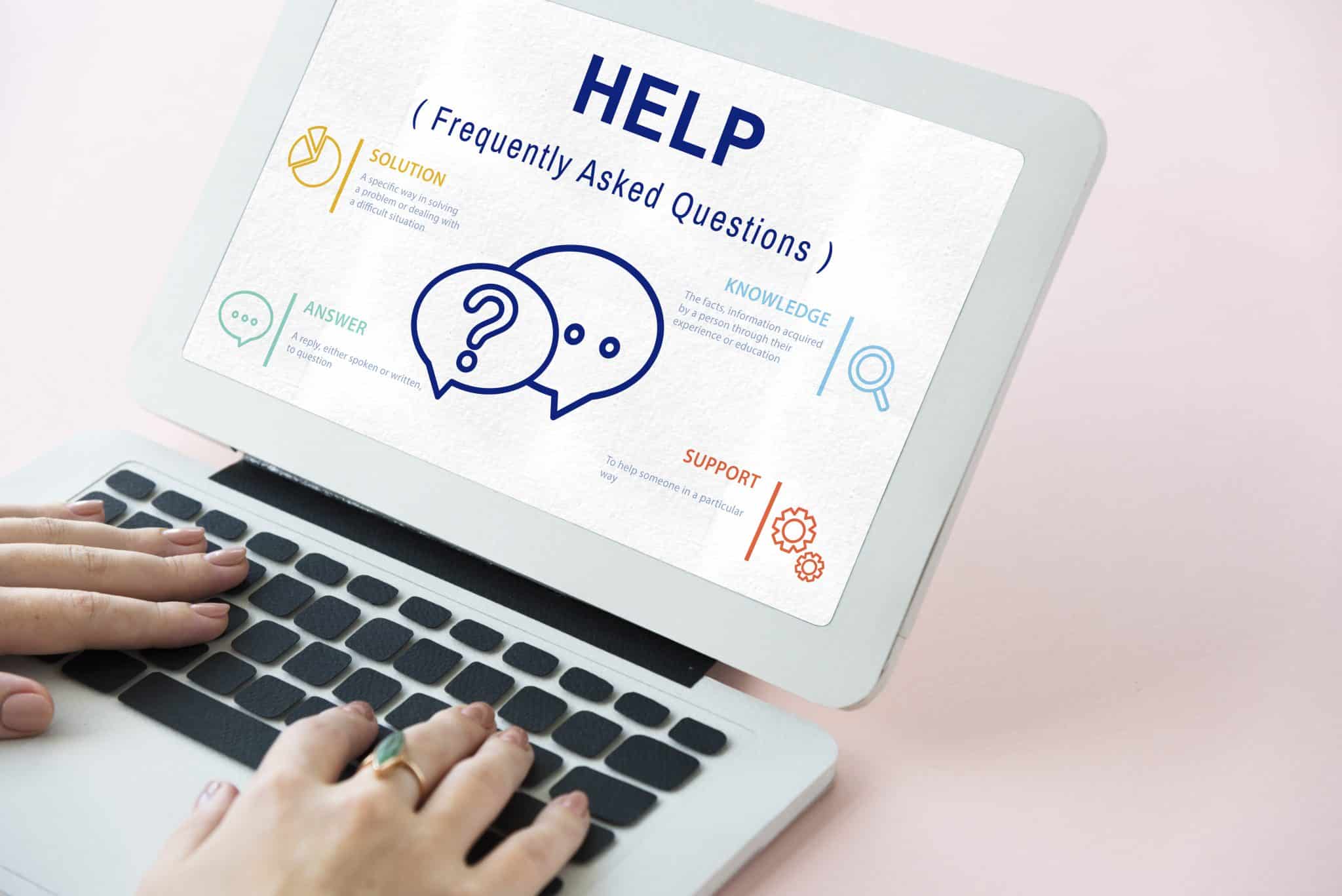 Scherm met help-tekst – hosting en support voor websites door IlkDesign
