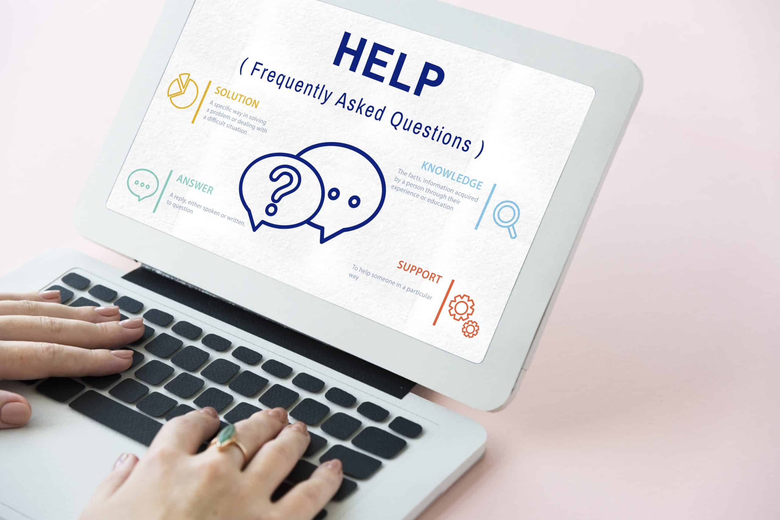 Scherm met help-tekst – hosting en support voor websites door IlkDesign